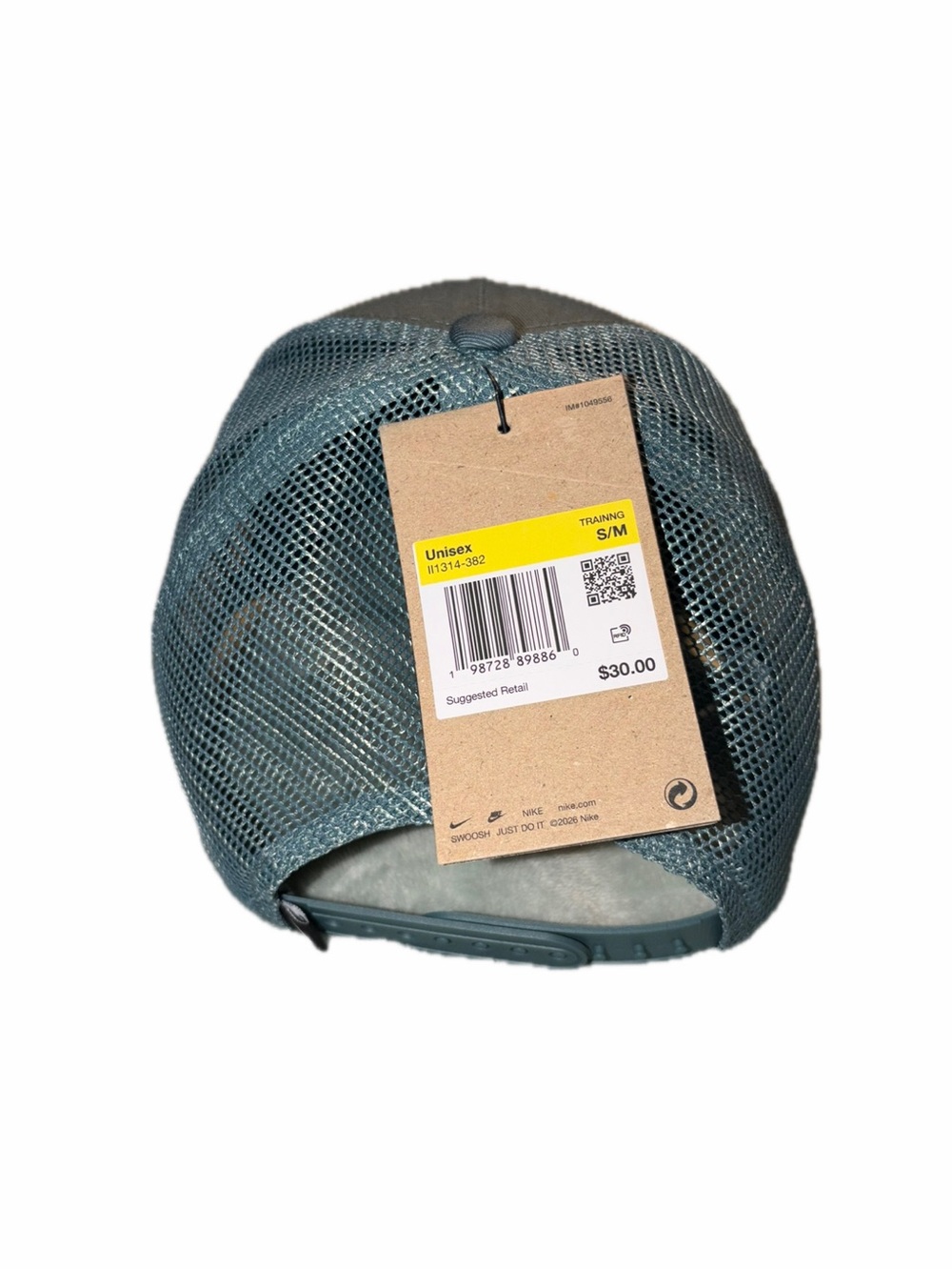 Nike Teal Mesh Trucker Cap with White Swoosh - Picture 5 of 6